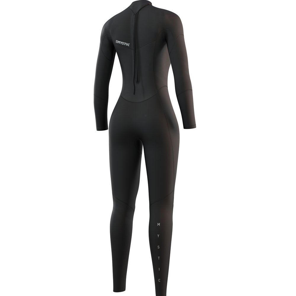 Mystic Star Fullsuit 5/3mm rugrits dames Zwart