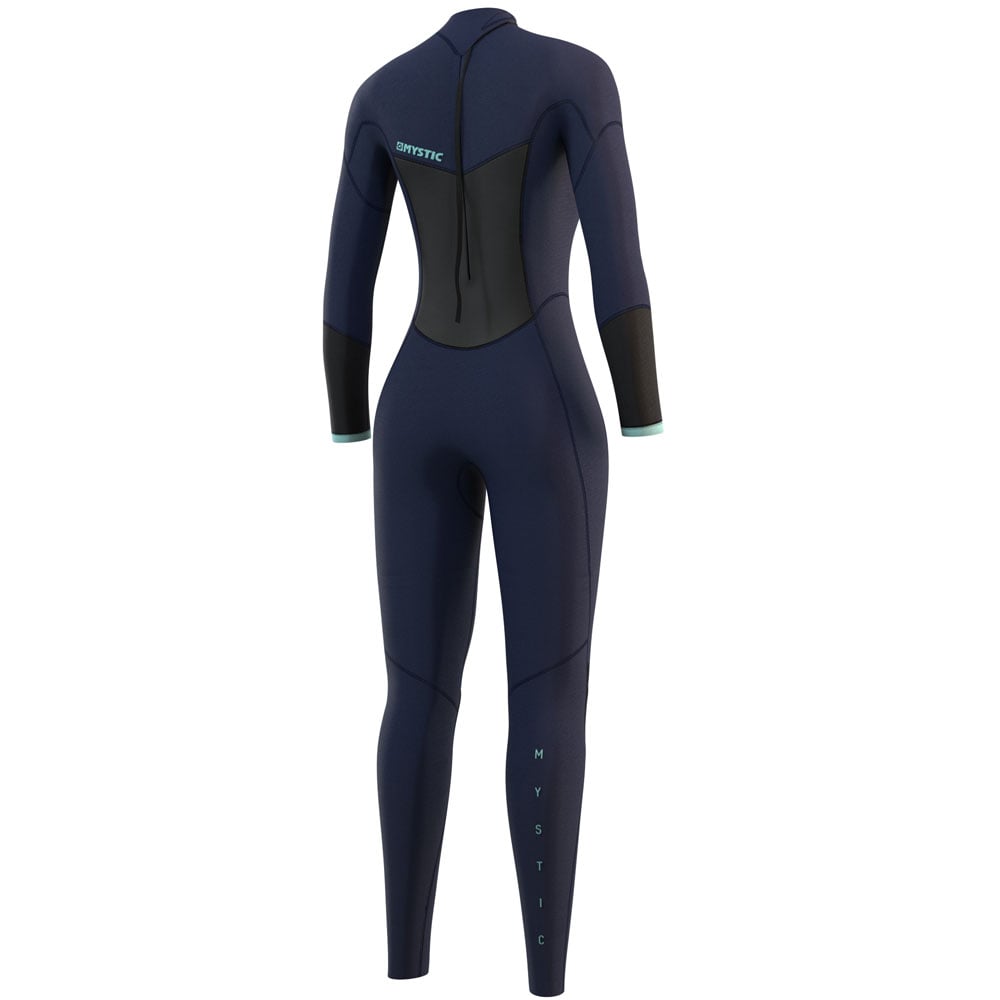 Mystic Brand Fullsuit 3/2mm rugrits Flatlock dames Night blauw
