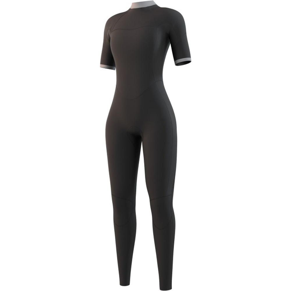 Mystic Brand korte mouwen 3/2mm rugrits Flatlock dames Night blauw