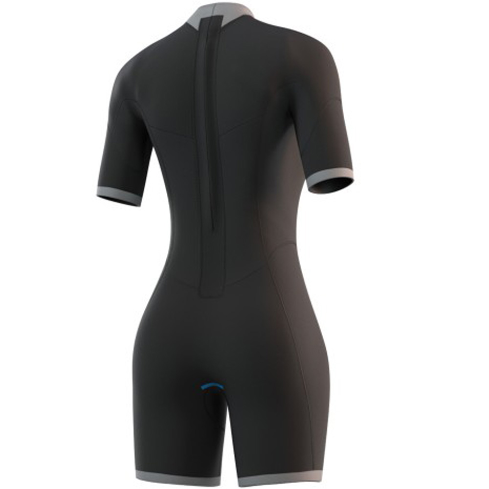 Mystic Brand Shorty 3/2mm rugrits Flatlock dames Zwart