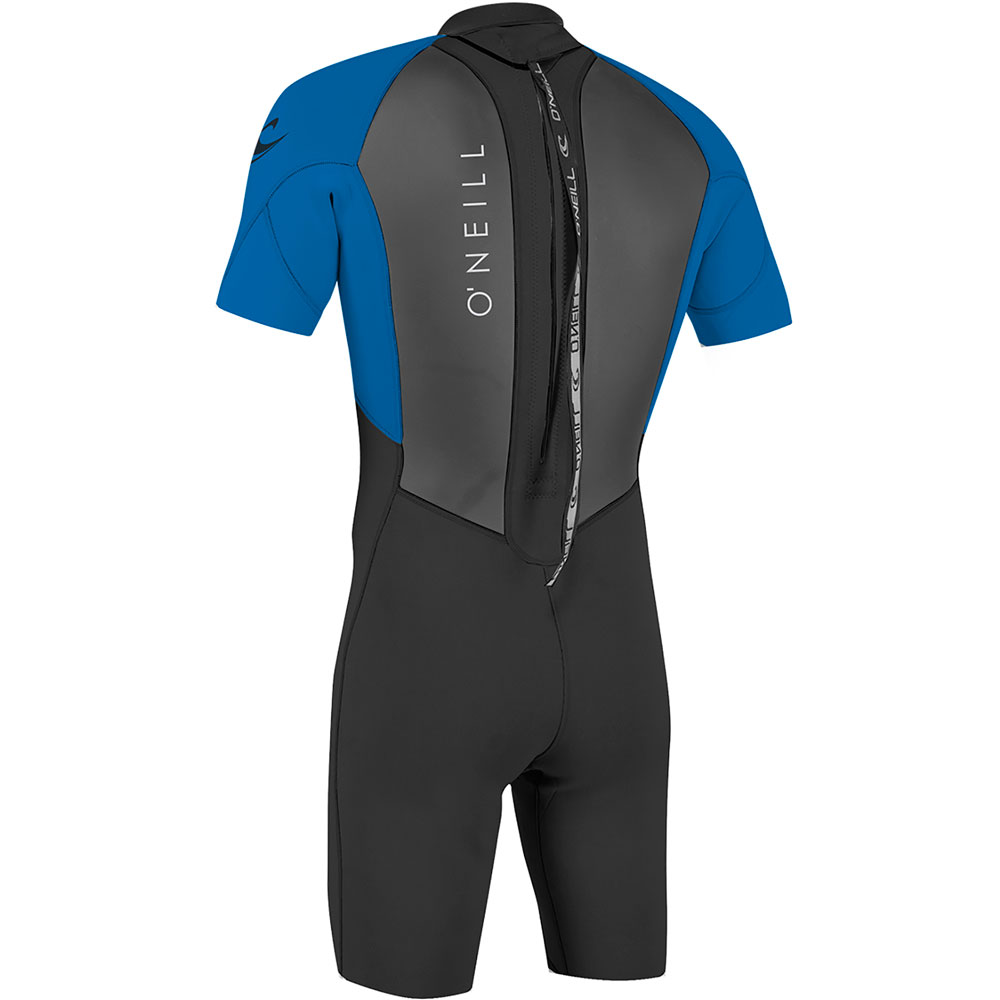 Oneill Reactor-2 2mm rug rits shorty kinderen zwart/blauw