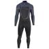 Predator steamer Freezip DownAirflex 6/4 mm borstrits zwart wetsuit heren