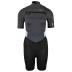 Fire shorty Freezip 2/2 mm borstrits blauw/grijs wetsuit dames