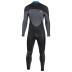 Fusion steamer 3/2 mm rugrits zwart wetsuit heren
