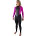 Reactor-2 3/2mm rug rits fullsuit dames zwart/roze
