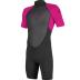 Reactor-2 2mm rug rits shorty kind zwart/roze